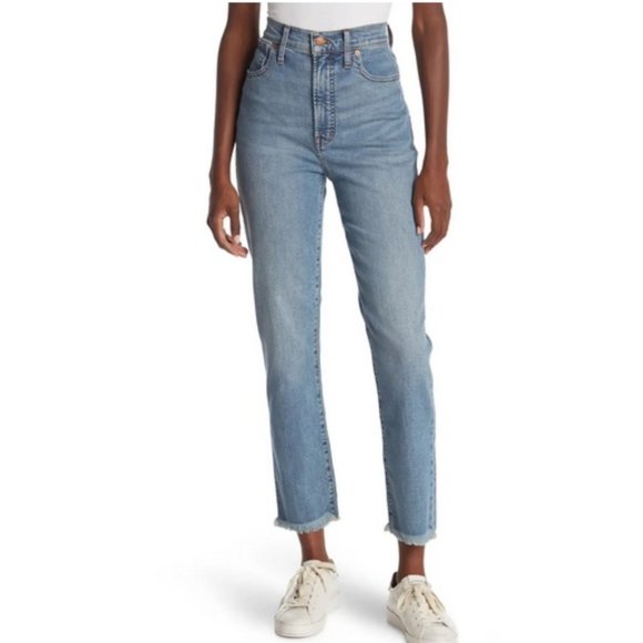 Madewell Denim - Madewell Perfect Vintage Frayed Straight Leg Jeans